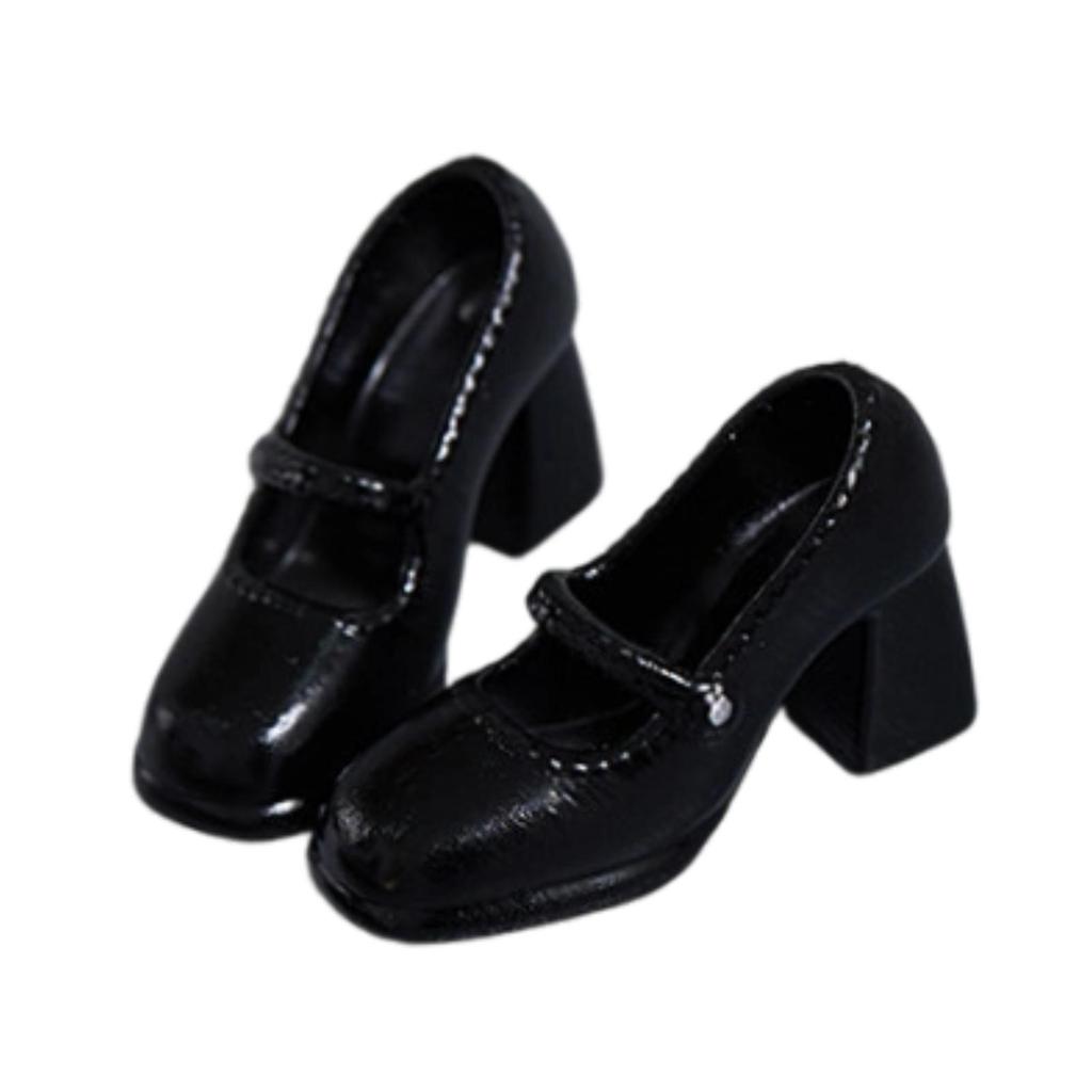 Miniature High Heels Plastic Shoe Accessories for 1/12 Scale Female Action Figure Dress Up Model