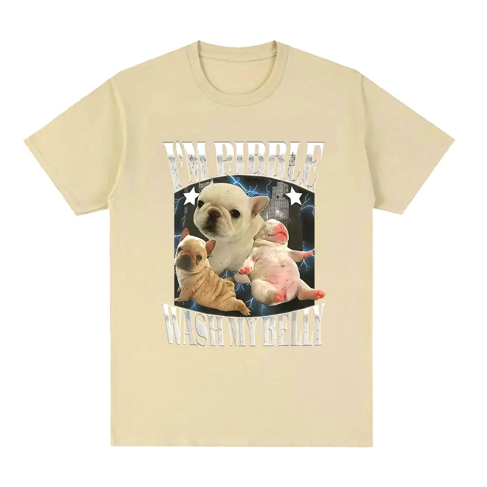 Funny Pibble Wash My Belly Dog Meme Printed T Shirt Women Vintage Fashion TShirts Short Sleeve Daily Wear Casual Clothing