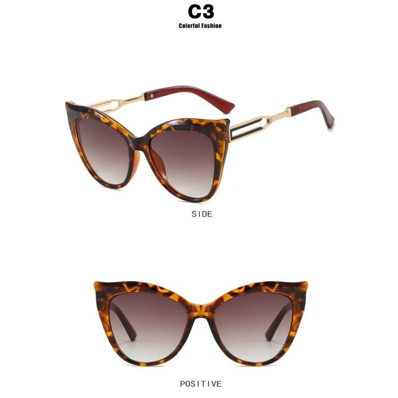 Women's sunglasses, cat eye color matching sunglasses, large frame sunglasses.