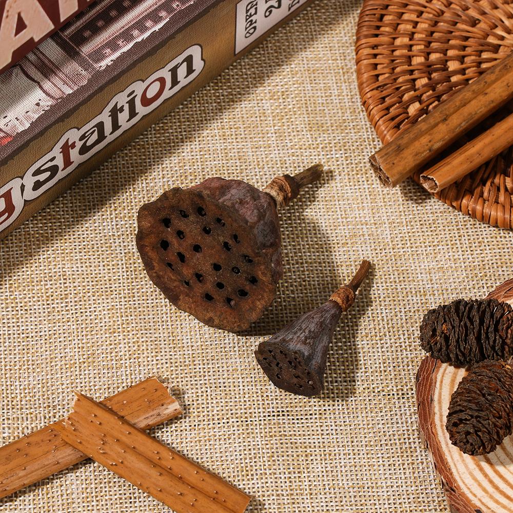 Basteln Heimdekorationen Partyzubehör Emulation Braune Lotusblume Gepresste Blumen Getrockneter Lotus