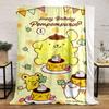 Cute characters with pudding, clovers, and a birthday celebration theme. for all seasons blanket lunch break throw gift