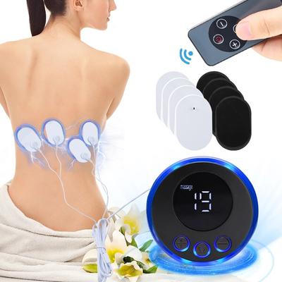 TENS Electric Massager with Controller 8 Mode 19 Gear Muscle Stimulator Low Frequency Body Massage Pad Neck Back Leg Pain Relief