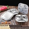 LIJIA FITMENT Stainless Steel Divided Meal Plate