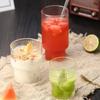 200/300/400ml Stripe Glass Coffee Cups Simple Transparent Water Cup Mug Household Party Bar Juice Milk Whiskey Juice Glassware