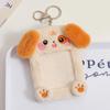 Cute Cartoon Plush Photo Card Holder for Idol Photo Collectable Soft Keychain Bag Pendant for Fans & Stationery Lovers
