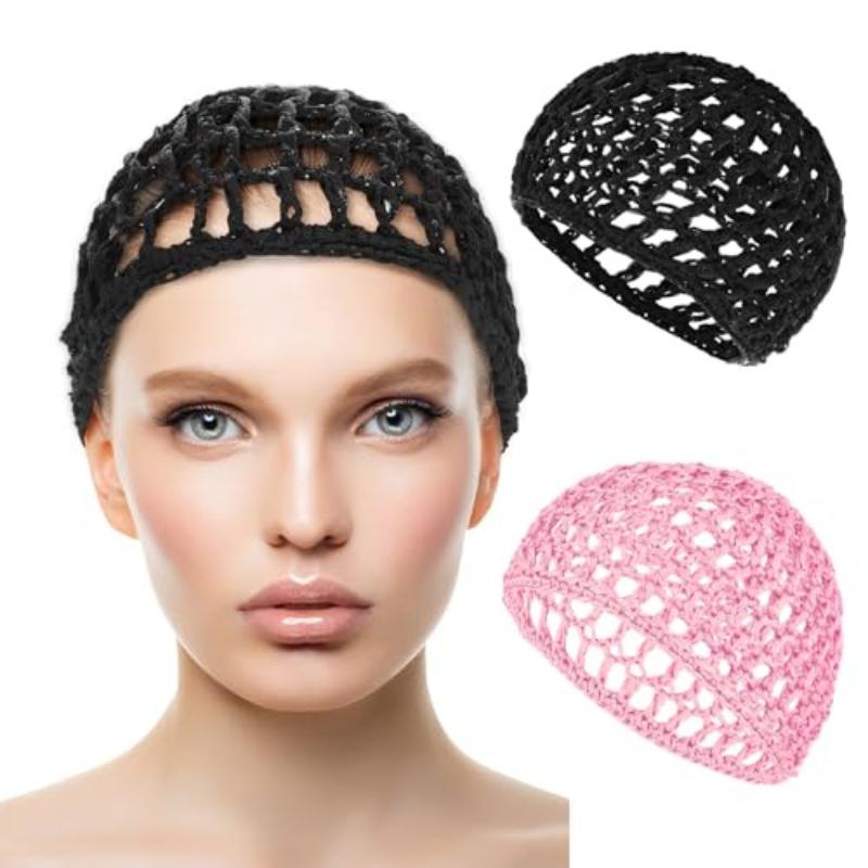 Hollow Mesh Crochet Hair Net Woven Hair Cap Bonnet Night Cap Sleep Cap For Women Wig Head Cover Accessories For Sleeping