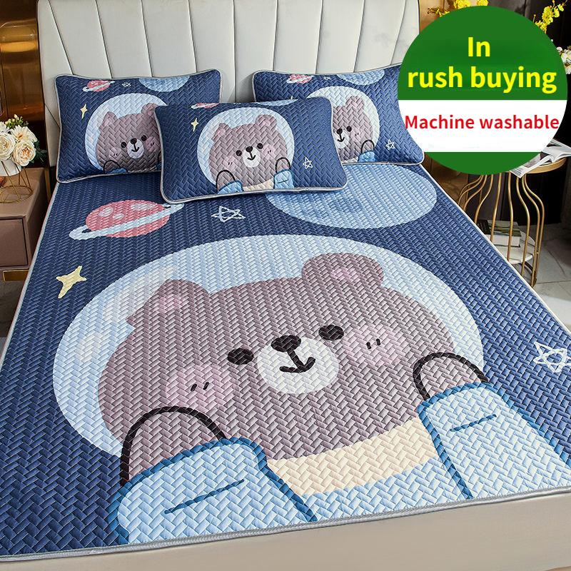 

Машинная стирка Мультяшная Синяя Подушка для кровати 150x200 Кожаная Летняя Мягкая Складной Коврик для кровати Массаж Домашний Односпальный Двуспальный матрас Практичное использование 0.9 x 2.0M