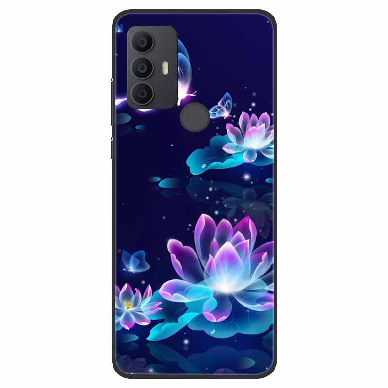 For TCL 30 SE Case Silicone Starry Space TPU Soft Back Cases For TCL 305 Cover Marble Painted for TCL 30SE TCL305 Fashion Bags