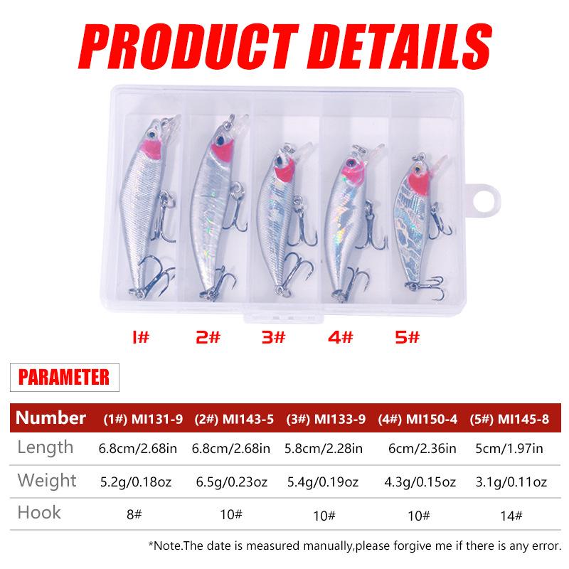 Hengjia Floating Minnow Lure Set - Long Cast & Micro Minnow Collection