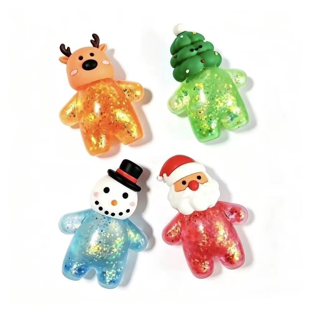 Soft Squeeze Toy Glitter Stress Relief Toy Fun Christmas Fidget Toy  Holiday Season