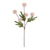 Faux Silk Pompon Mum Artificial Flowers 5 Heads Autumn Ball Chrysanthemum