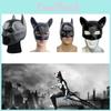 Máscara de PVC de Batman para Cosplay El Caballero Oscuro Asciende Liga de la Justicia Atrezzo para Fiesta
