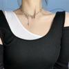Titanium Steel Butterfly Clavicle Necklace: Hip Hop Luxury Style, Women's Niche Design, Simple Cool Accessory