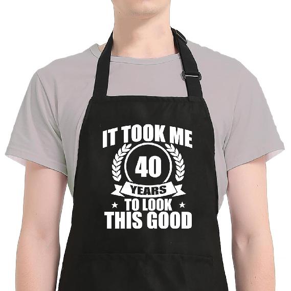 30th 40th 50th 60th 70th Birthday Gifts for Men Women, Kitchen Aprons for Cooking BBQ, Gifts for Dad Grandpa Husband