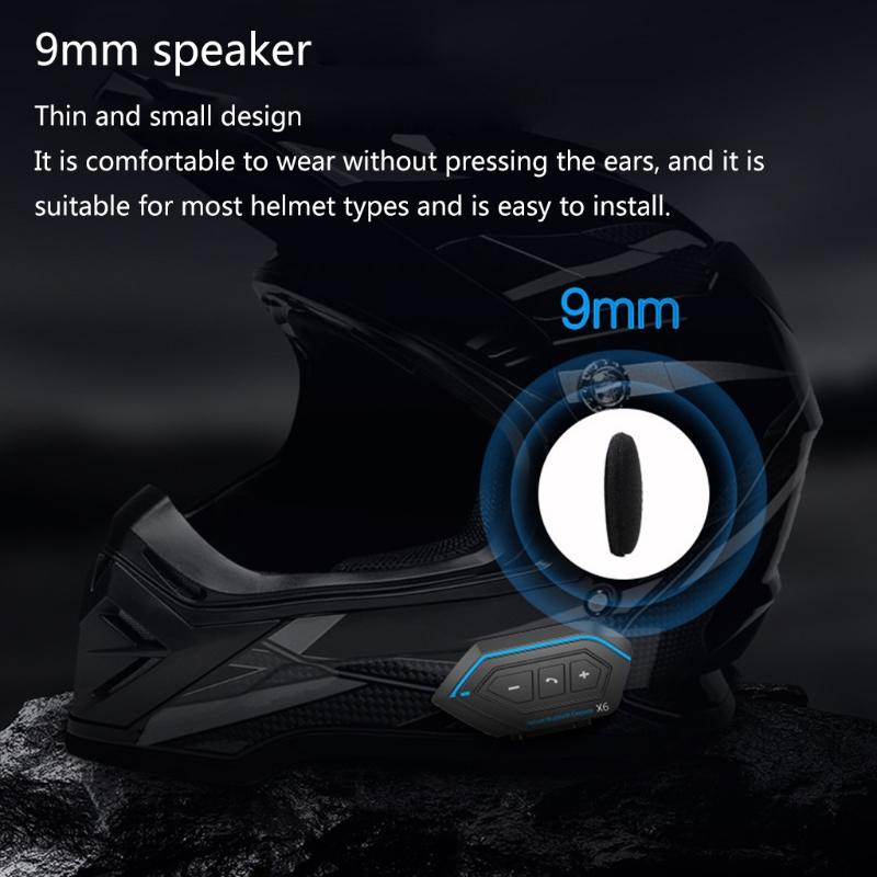 5.0 Wireless Motorcycle Headset with Microphone 1set Motorcycle Helmet Headset Automatic Pairing with Microphone Stero