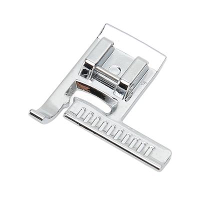 Guide Presser Foot Adjustable Ruler Design 2mm Spacing Q235 Steel Sewing Hemming Foot for Household Electric Machine
