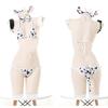 Dairy Cow Cosplay Sexy Erotic Cow Pattern Lingerie Maid Clothes Erotic Extreme Cute Cat Popular Animal Bra Shorts Moe Temptation Cat Ear Bikini Women