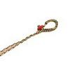 Hand-Woven Keychain: Flat Knot & Diamond Knot Rope with Live Buckle