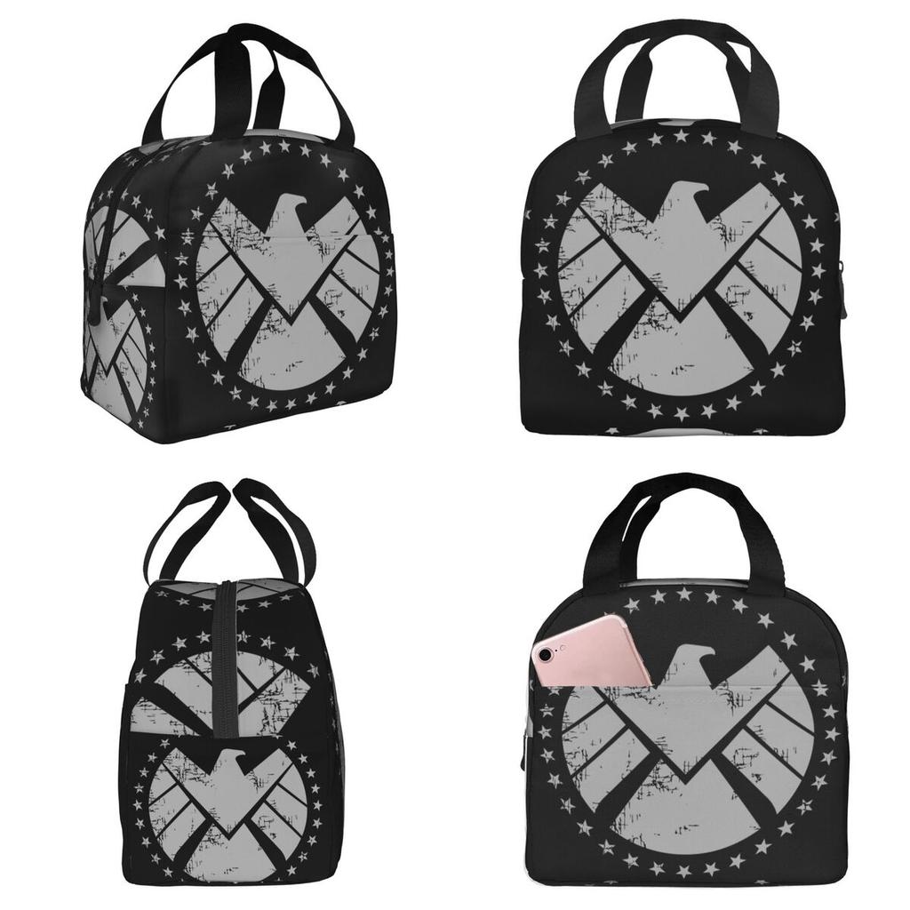 Shield Agent Training Insulated Lunch Bag for Kids School Cooler Thermal Food Box Tote Portable Lunch Boxes Container