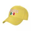 Baseballpet HET ZIT IN MIJN DNA Mexico Vlag Mexicaanse Fans Embleem Coole Fans Wilde Zonneklep Met Klep Verstelbaar Buiten Caps Unisex Dames