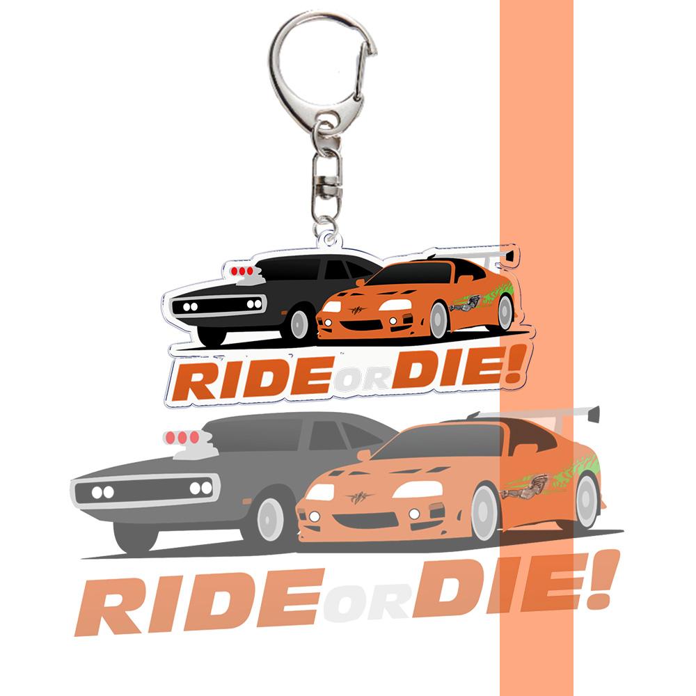 The Fast Keychain for Bag Pendant Fashion Furious KeyRing Gifts Jewelry Accessories Gifts for Friends