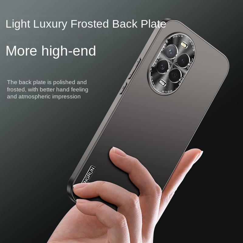 Pre Huawei Nova 13 Pro Streamer Matný Kovový Lak Proti Pádu Proti Odtlačkom Prstov Otvor Puzdro na Telefón