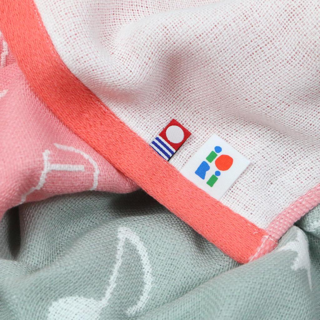 Imabari Towel Iori "SUKU-SUKU Music" Height Chart Bath Towel for Babies, Soft, Highly Absorbent (Gray)