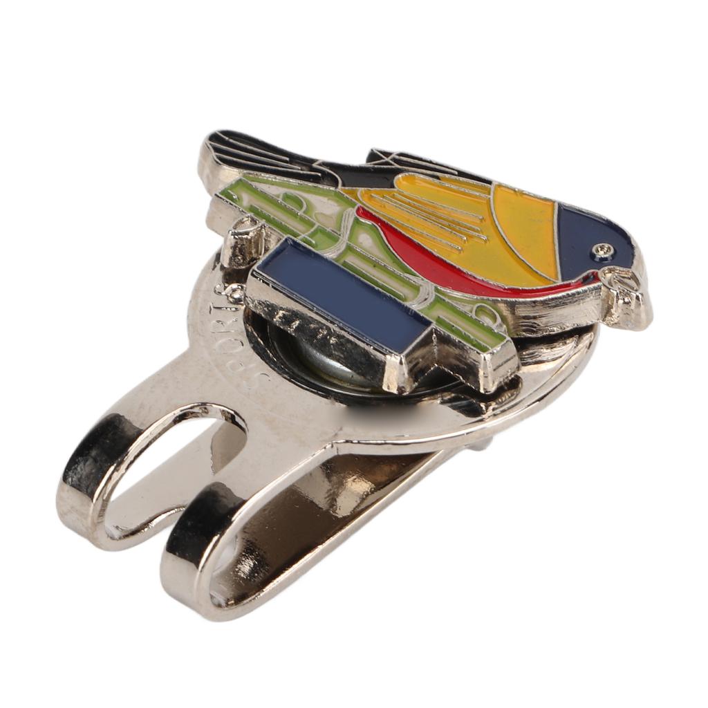 Magnetic Alloy Golf Hat Clip Bird Pattern Cute Golf Ball Marker Hat Clip Decoration Accessory