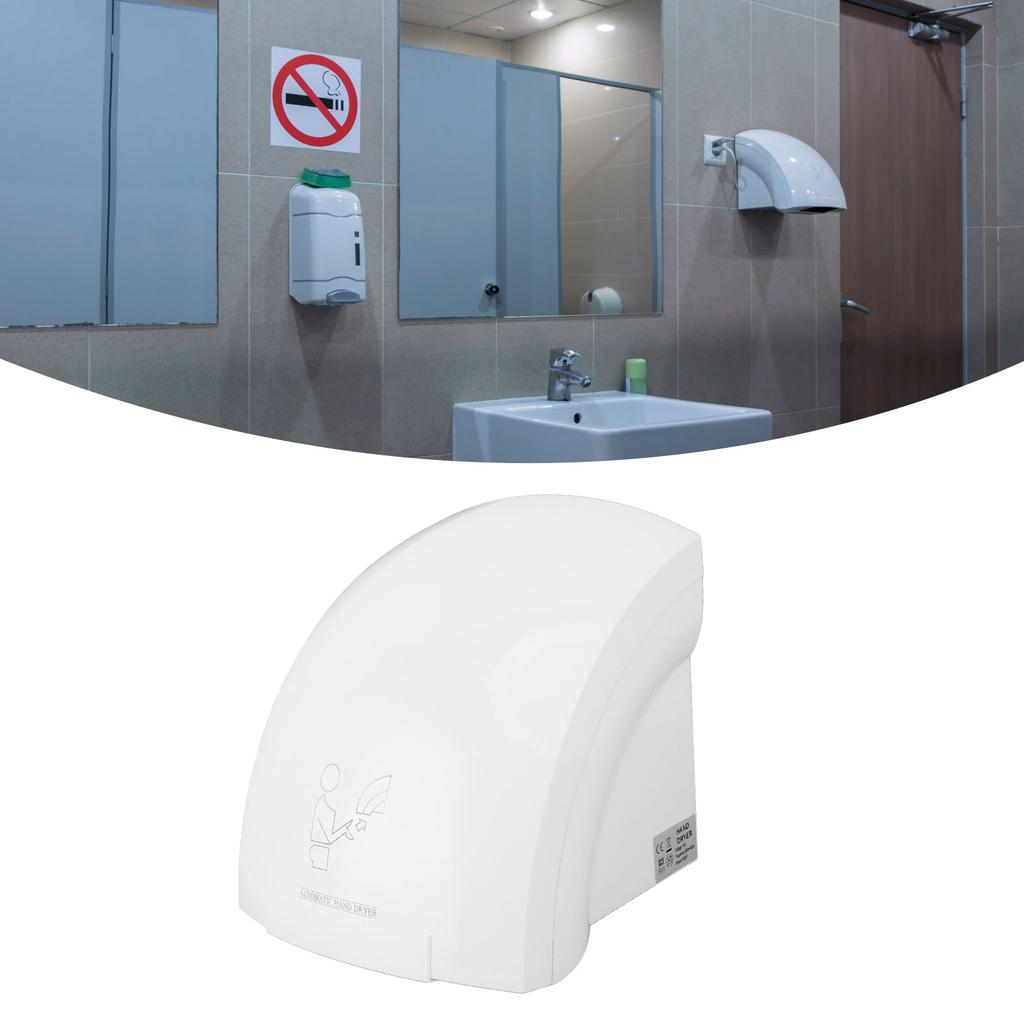 1200W Hand Dryers Automatic Sensing 10S Fast Drying Strong Airflow Warm Air Hand Dryer for Bathroom Mall Hotel