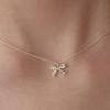 Tatiana (925 Silver) Lovely Bright Ribbon Necklace NZ2172