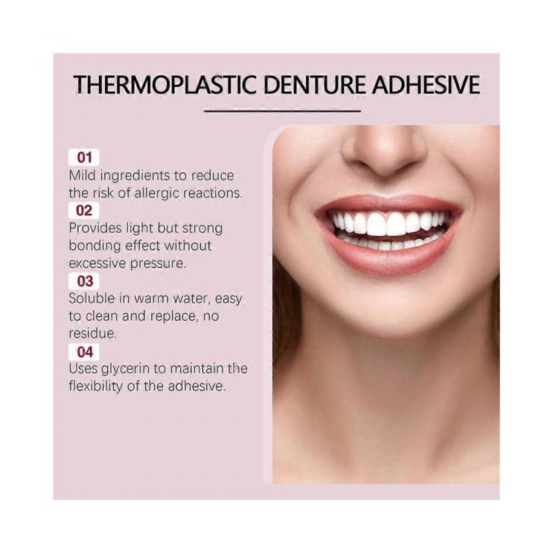 2PCS JEREMYTIS Thermoplastic Denture Adhesive 28g