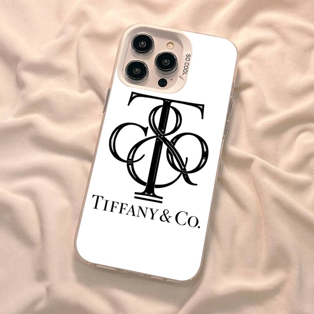 

Чехол для телефона T-tiffanyS с логотипом для IPhone 16 15 14 13 12 11 Pro Max 17 Plus Цветная крышка iPhone 13pro max