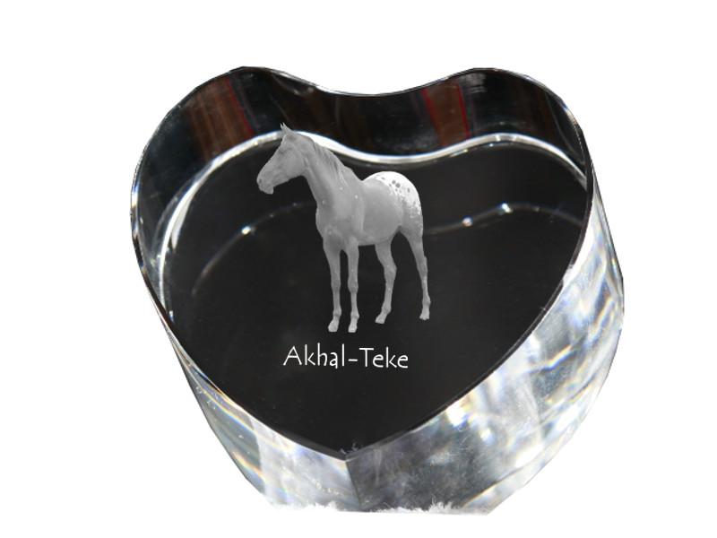 Akhal-Teke – A photo of a horse in crystal, a crystal heart | Art-Dog