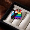 Rainbow Cute Cat Cartoon Animal Metal Brooch Colored Cat Drip Alloy Badge Clothing Backpack Accessories