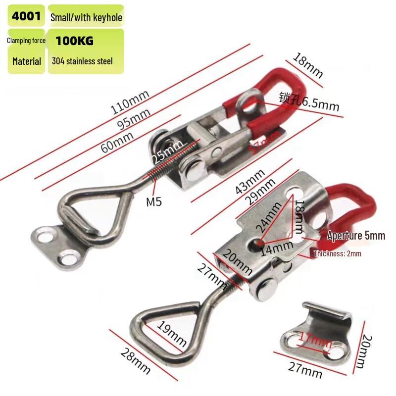 Stainless Steel Adjustable Toggle Latch Clamp