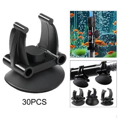 30 Pièces Ventouses Clips Support Chauffage Aquarium Accessoires Pinces Compactes Légères pour