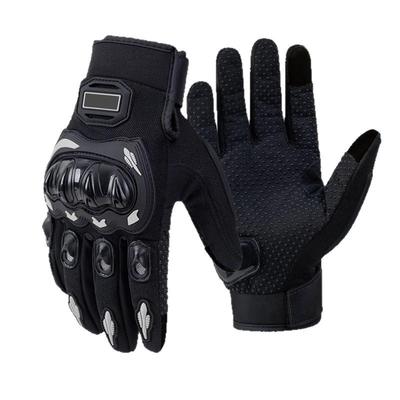 LUYING Motorcycle Gloves Spring Summer PE Cover Comfortable Breathable Touch Screen Electric Car Sunscreen Gloves Black