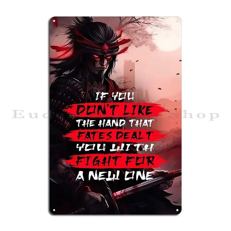 Samurai Motivation Quotes Anime Wallpaper Metal Sign Club Club Cinema Designing Plaques Tin Sign Poster