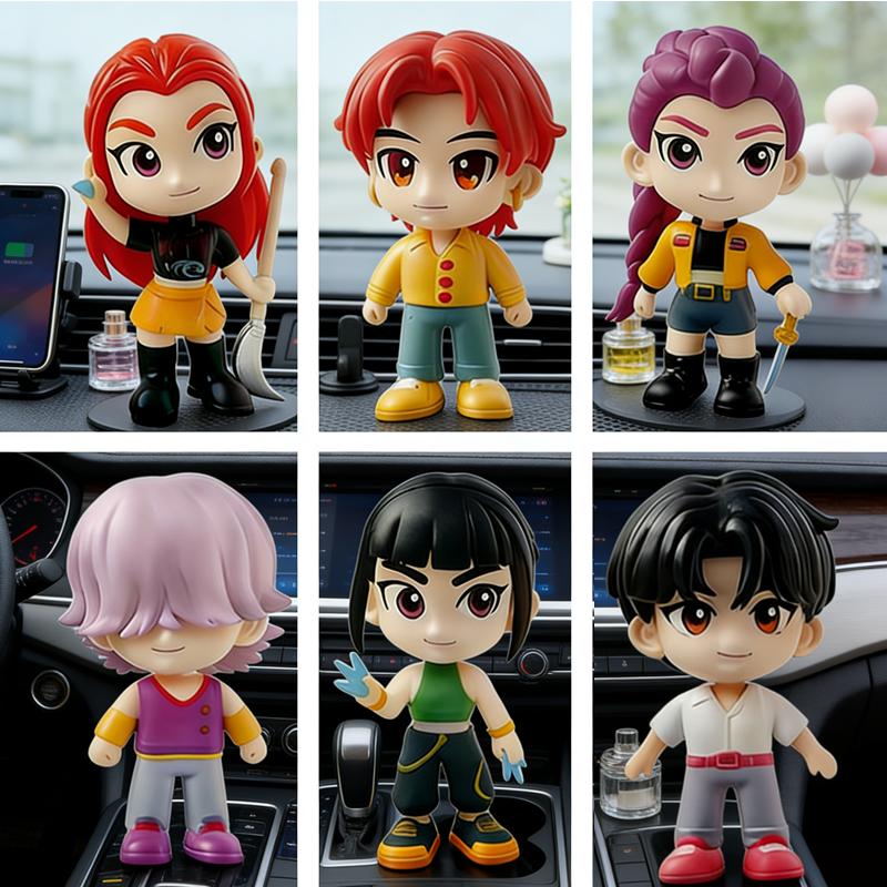 Anime Kpop Devil Hunter Blind Box  Blind Bag Small statue Peripheral model DesktopQ version Blind box decoration gift