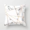 New Sofa Pillowcase, Marble Pattern Peach Leather Velvet Material Pillowcase, Soft