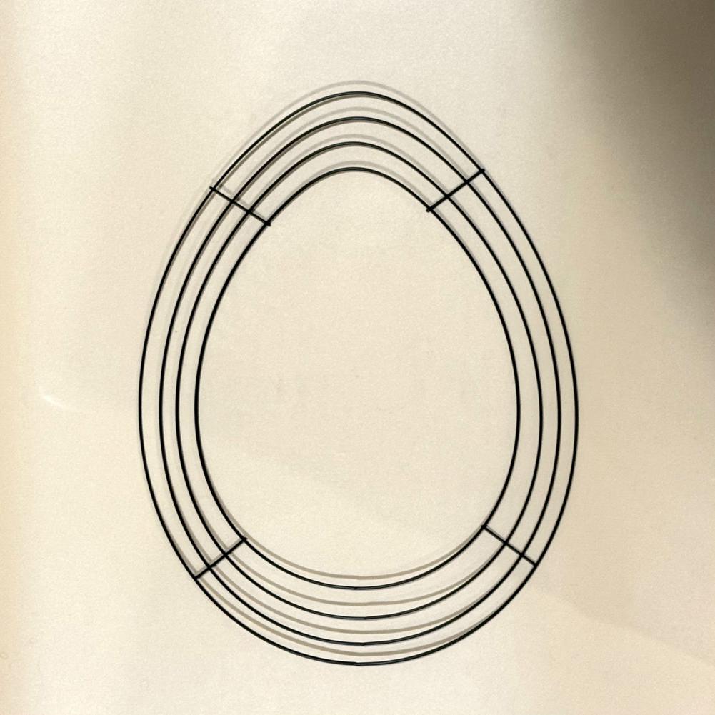 Easter Wreath Metal Frame Strong Structure Wreath Frame Easter Wreath Frame Metal Wire Form for Diy Springtime Decor for Easter