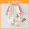 Baby Warm Fleece Baby Romper With Cartoon Animals Print Design For Winter And Autumn Newborns Baby Clothes