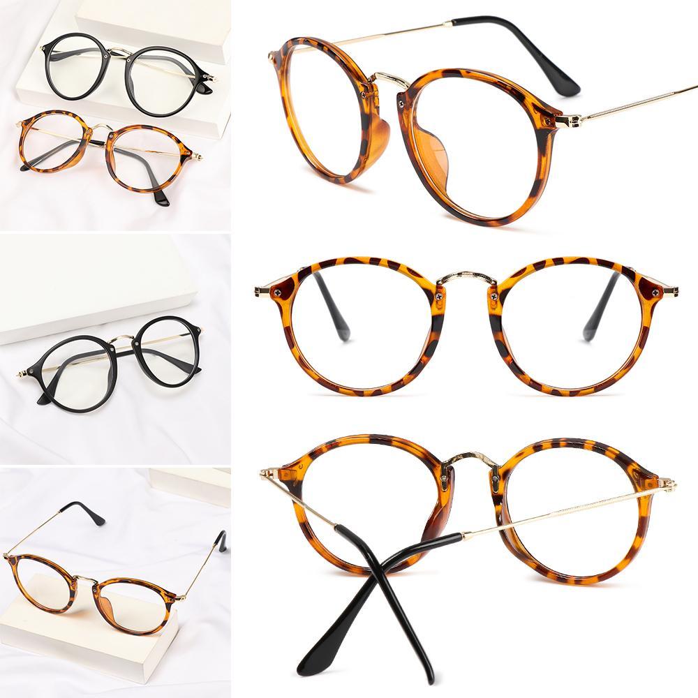 Fashion Vintage Radiation Protection Glasses Frame Eyewear Flat Mirror Glasses Eyeglasses