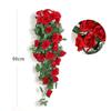 1/3pcs Artificial Flowers Rattan Fake Plants Vine Wall Hanging Roses Home DIY Wedding Garden Wreath Decor Christmas Decorative