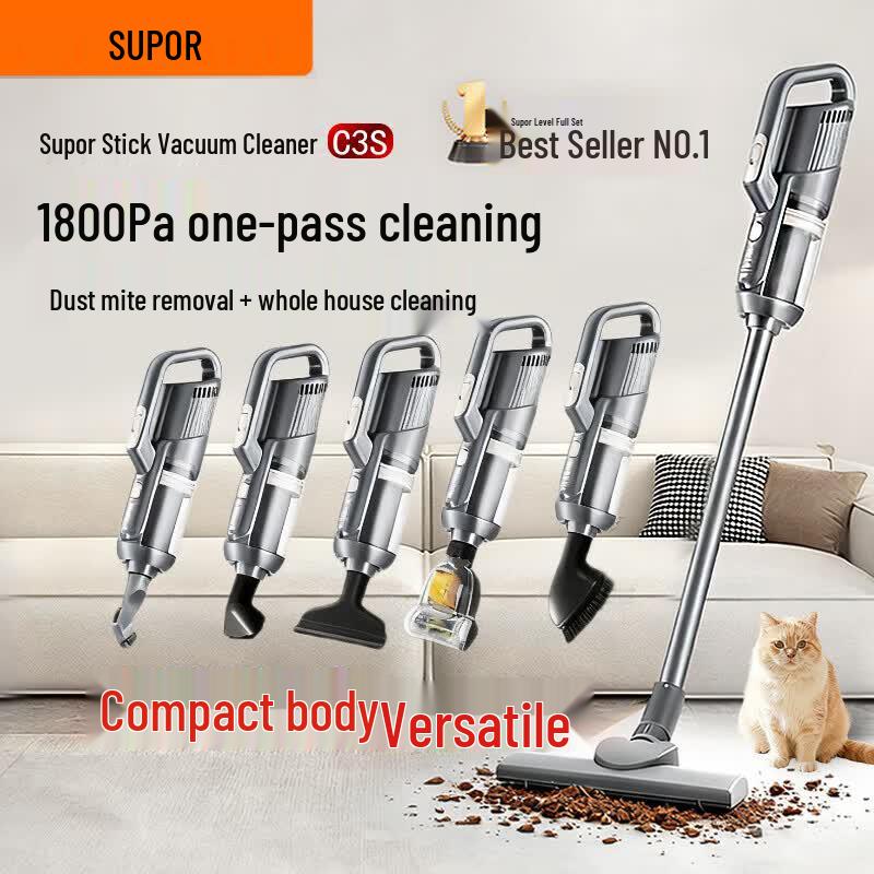 SUPOR C3S Wired Handheld Vacuum Cleaner CN plug (adapter included)