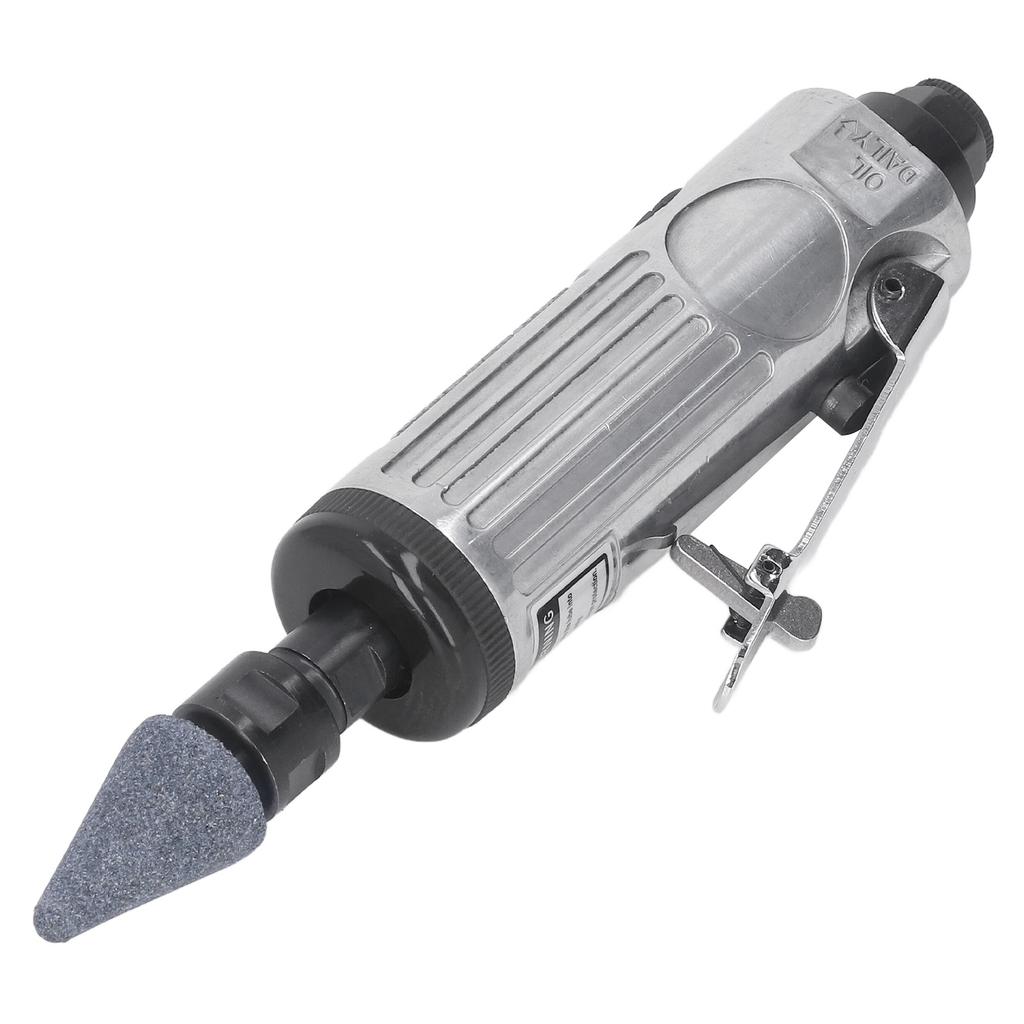 1/4in Air Die Grinder Kit Portable Pneumatic Polishing Grinding Machine Straight Handle 22000RPM
