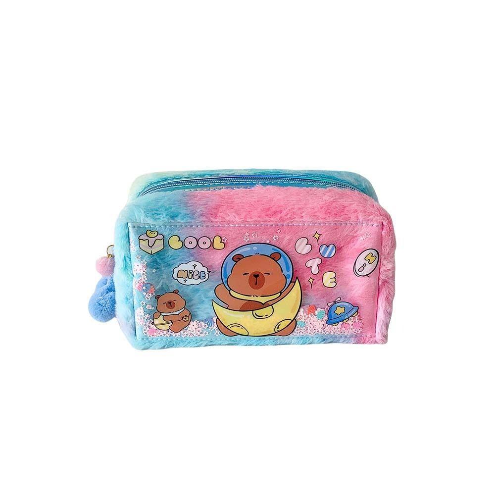 Pencil Case Capybara Plush Pen Bag Plush PVC Capibara Plush Pencil Pouch Children