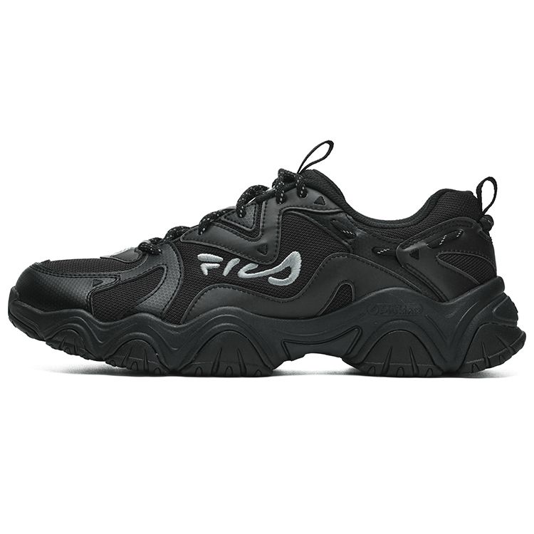 FILA Fluid 4 Cat Paw 4.0 Fabric Sports Casual Low-Top Lifestyle Shoes Men sneaker Black F12M312101FBK