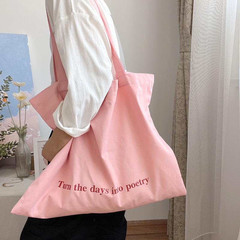 

New Commuter Large Capacity Canvas Bag Dopamine Wear Single Product Canvas Shoulder Bag Handbag Women s Bag