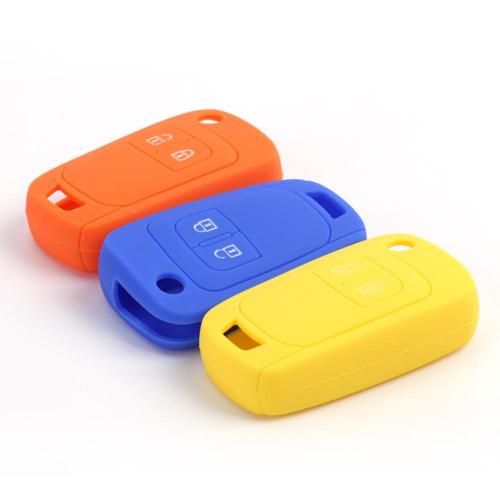 2 Buttons Silicone Car Remote Key Cover Case For Opel Astra J Corsa D Zafira C Mokka Insignia Cascada Karl Adam Meriva